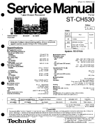 Technics - STCH-530 - Service manual 